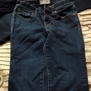 Madewell Dark Blue Straight Leg Jeans